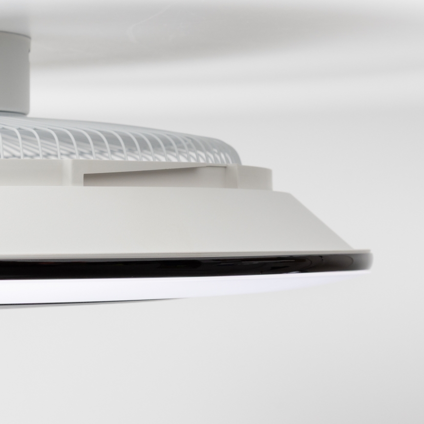 Brilagi - Iluminação LED com regulação e ventoinha AURA LED/38W/230V 3000-6000K preto + controlo remoto
