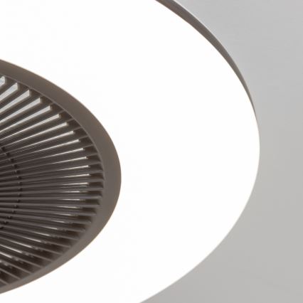 Brilagi - Iluminação LED com regulação e ventoinha AURA LED/38W/230V 3000-6000K preto + controlo remoto