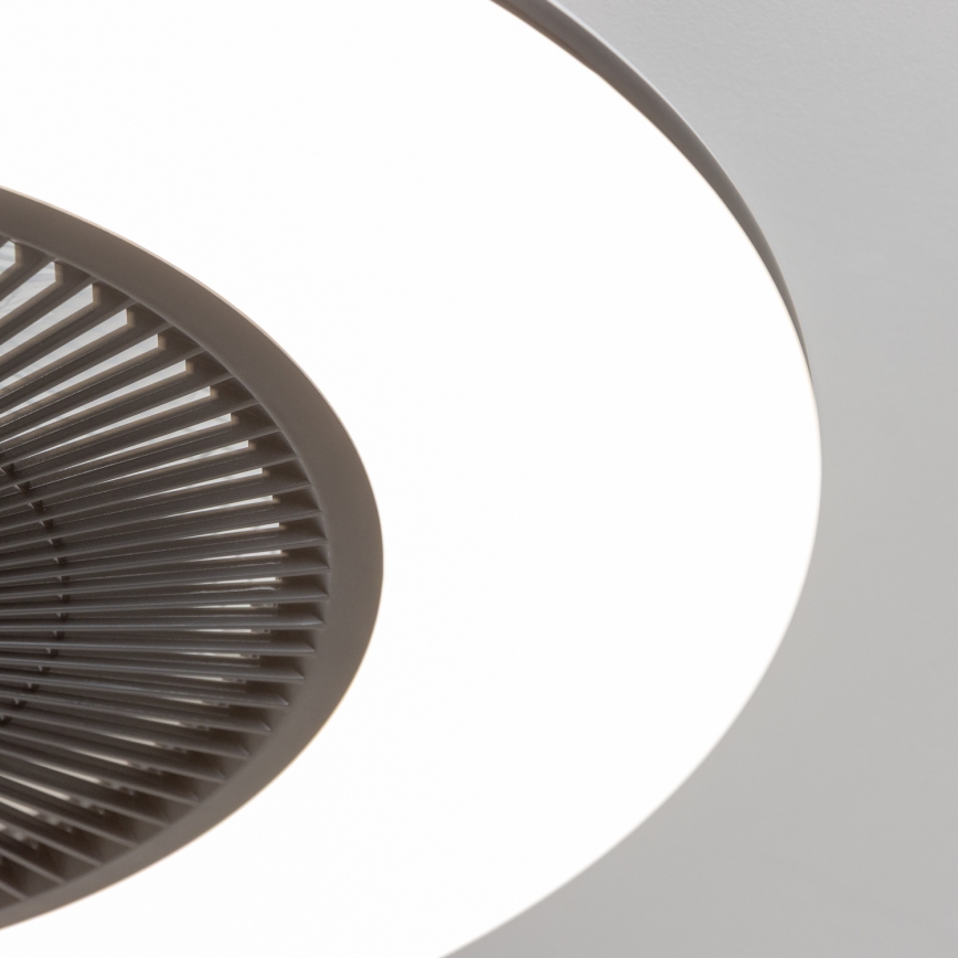 Brilagi - Iluminação LED com regulação e ventoinha AURA LED/38W/230V 3000-6000K preto + controlo remoto