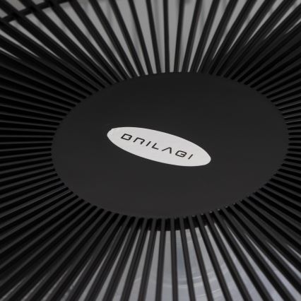 Brilagi - Iluminação LED com regulação e ventoinha AURA LED/38W/230V 3000-6000K preto + controlo remoto