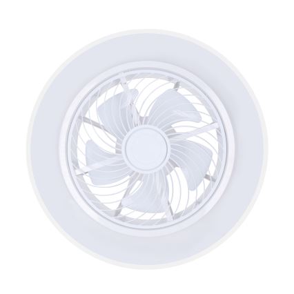 Brilagi - Iluminação de teto LED com regulação e ventoinha LED/30W/230V 3000-6500K branco + comando