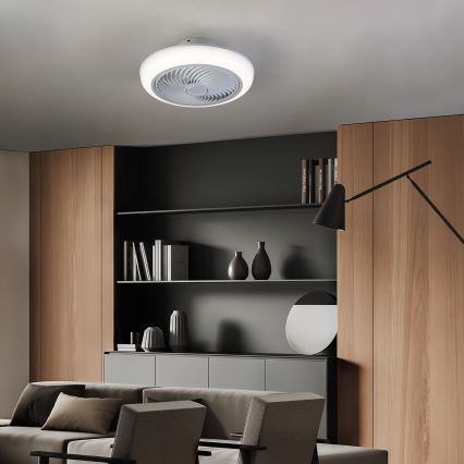 Brilagi - Iluminação de teto LED com regulação e ventoinha LED/30W/230V 3000-6500K branco + comando
