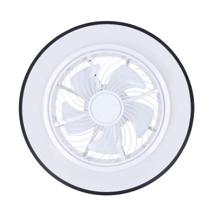 Brilagi - Iluminação de teto LED com regulação e ventoinha LED/30W/230V 3000-6500K preto + comando