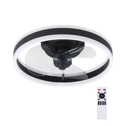 Brilagi - Iluminação de teto LED com regulação e ventoinha LED/30W/230V 3000-6500K preto + comando