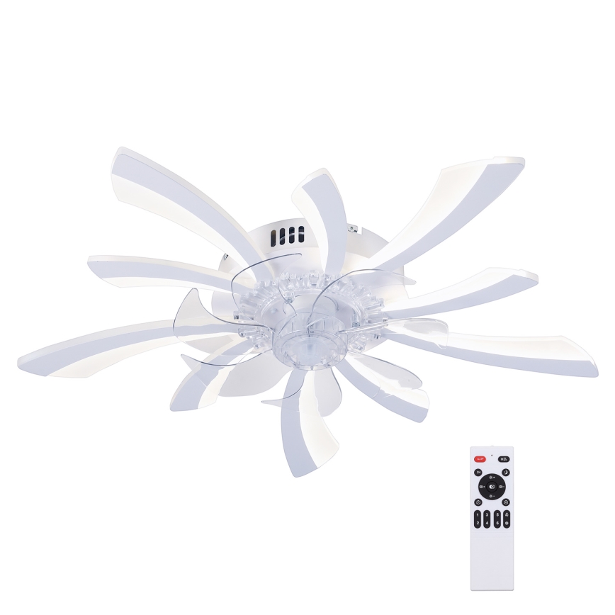 Brilagi - Iluminação de teto LED com regulação e ventoinha LED/50W/230V 3000-6500K branco + comando
