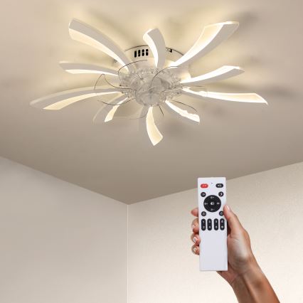 Brilagi - Iluminação de teto LED com regulação e ventoinha LED/50W/230V 3000-6500K branco + comando