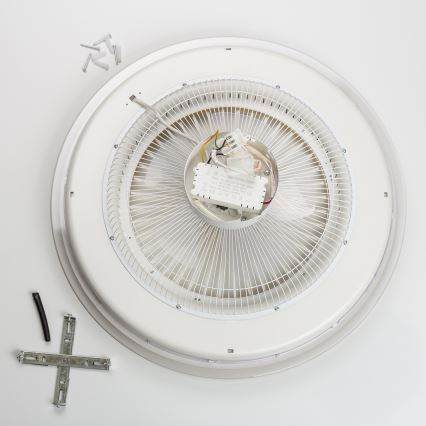 Brilagi - Iluminação LED com regulação e ventoinha RONDA LED/48W/230V 3000-6000K branco + controlo remoto