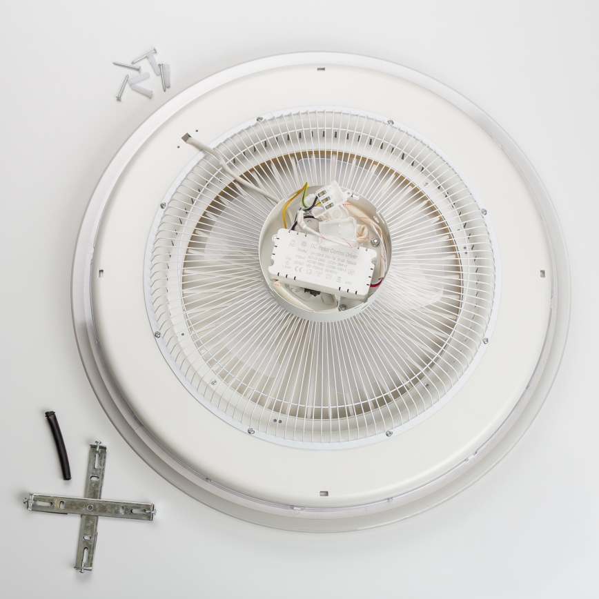 Brilagi - Iluminação LED com regulação e ventoinha RONDA LED/48W/230V 3000-6000K branco + controlo remoto