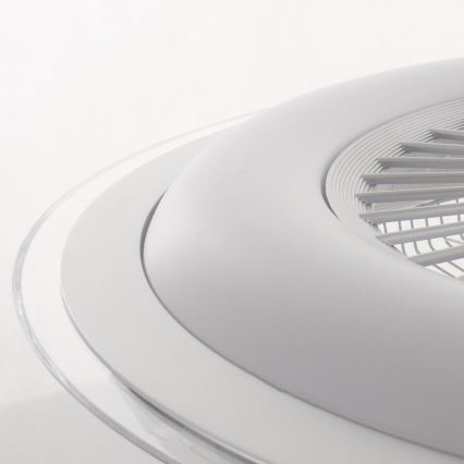 Brilagi - Iluminação LED com regulação e ventoinha RONDA LED/48W/230V 3000-6000K prateada + controlo remoto