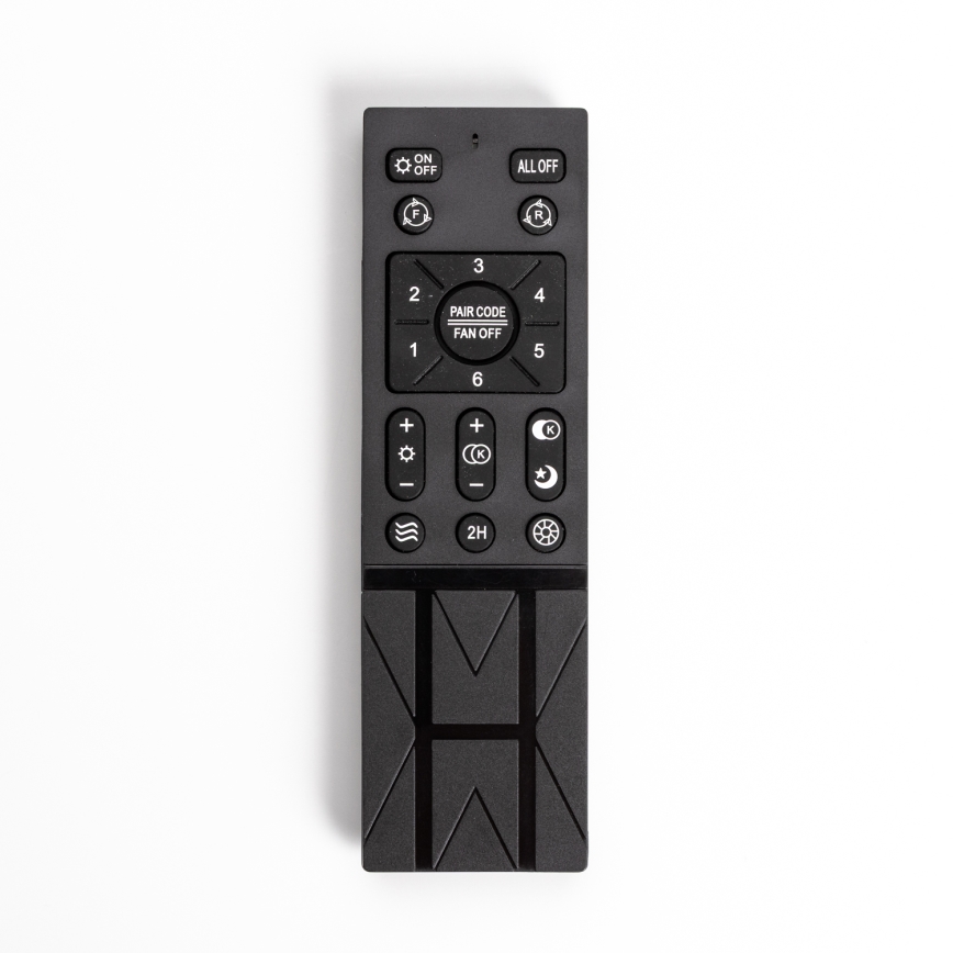 Brilagi - Iluminação LED com regulação e ventoinha RONDA LED/48W/230V 3000-6000K preto + controlo remoto