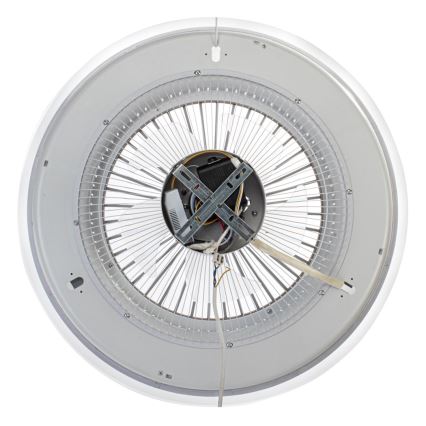 Brilagi - Iluminação LED com regulação e ventoinha RONDA LED/48W/230V 3000-6000K preto + controlo remoto