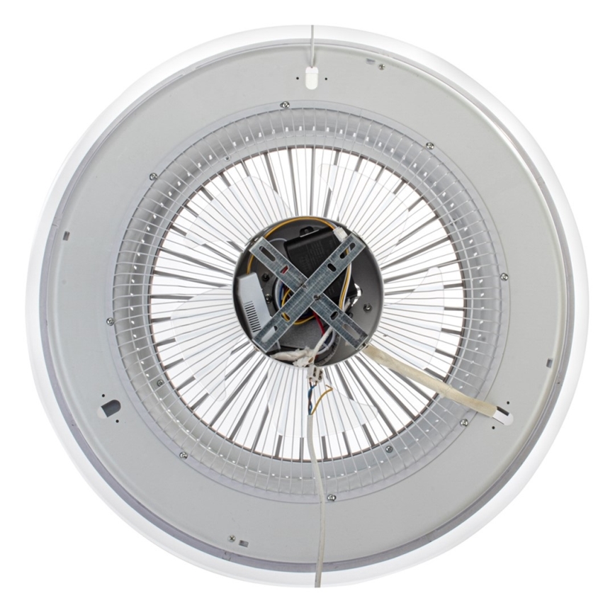 Brilagi - Iluminação LED com regulação e ventoinha RONDA LED/48W/230V 3000-6000K preto + controlo remoto