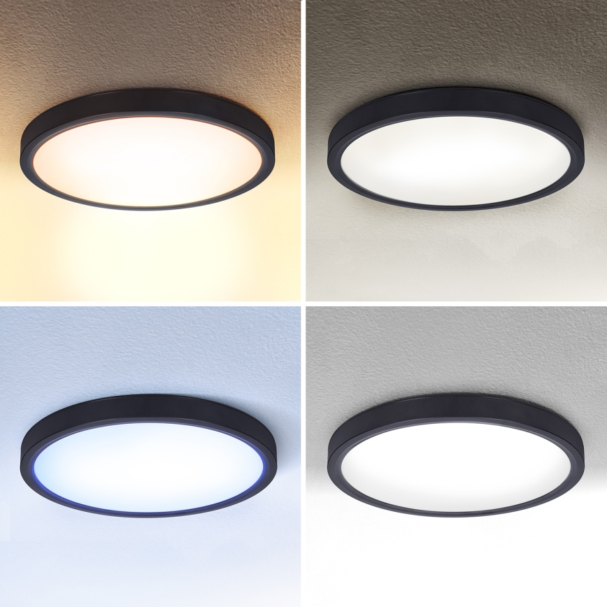 Brilagi - Iluminação de teto LED com regulação ESTELA LED/36W/230V 3000-6500K ø 30 cm preto + comando