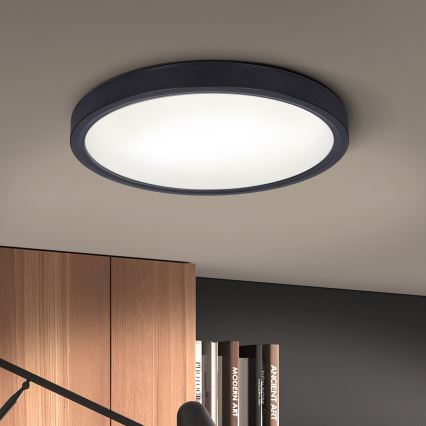 Brilagi - Iluminação de teto LED com regulação ESTELA LED/36W/230V 3000-6500K ø 30 cm preto + comando