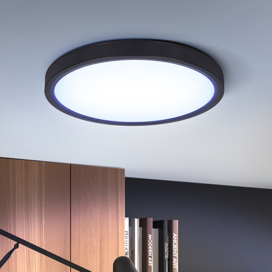 Brilagi - Iluminação de teto LED com regulação ESTELA LED/36W/230V 3000-6500K ø 30 cm preto + comando