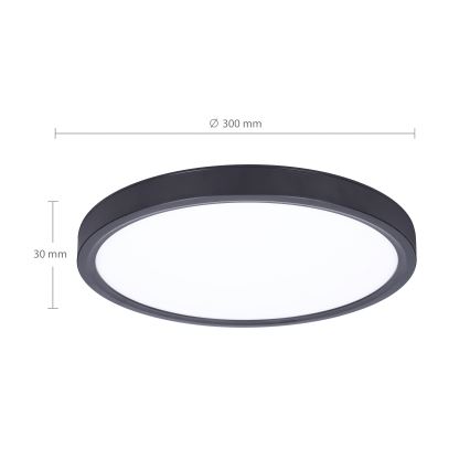 Brilagi - Iluminação de teto LED com regulação ESTELA LED/36W/230V 3000-6500K ø 30 cm preto + comando