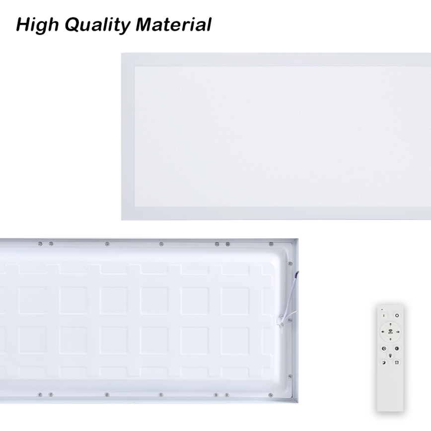 Brilagi - Iluminação de teto para casa de banho LED com regulação FRAME SMART LED/30W/230V 30x60 cm 3000-6000K IP44 branco + comando