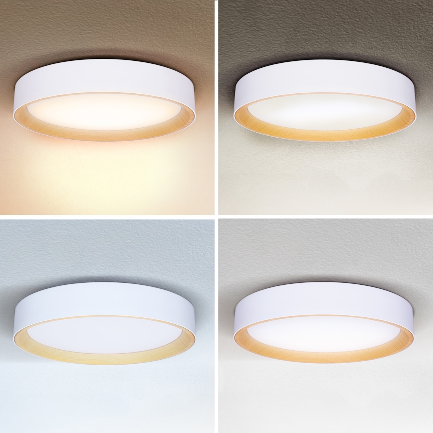 Brilagi - Iluminação de teto LED com regulação LARIOS LED/48W/230V 3000-6500K ø 39 cm branco + comando