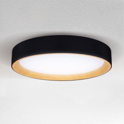 Brilagi - Iluminação de teto LED com regulação LARIOS LED/48W/230V 3000-6500K ø 39 cm preto + comando
