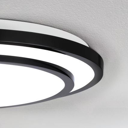 Brilagi - Iluminação de teto LED com regulação LUCIANO LED/48W/230V 3000-6500K ø 39 cm preto + comando
