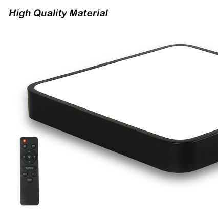 Brilagi - Iluminação de teto LED com regulação POOL LED/48W/230V 3000-6000K 50x50 cm preto + comando