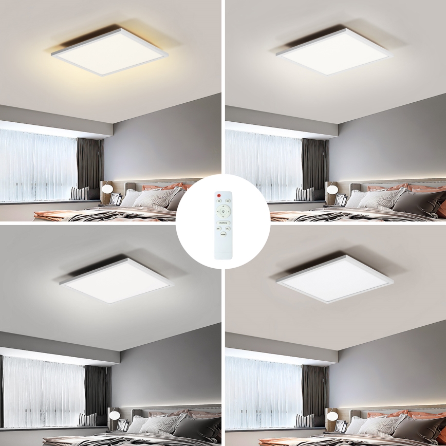 Brilagi - Iluminação de teto LED com regulação SLIMFRAME LED/25W/230V 30x30 cm 3000-6000K branco + comando