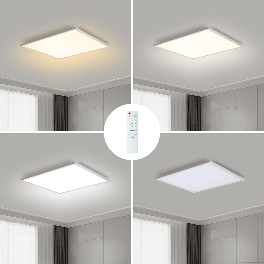 Brilagi - Iluminação de teto LED com regulação SLIMFRAME LED/36W/230V 45x45 cm 3000-6000K branco + comando