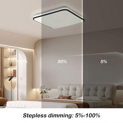 Brilagi - Iluminação de teto LED com regulação SMART LED/28W/230V 3000-6000K 40x40 cm Wi-Fi Tuya + comando