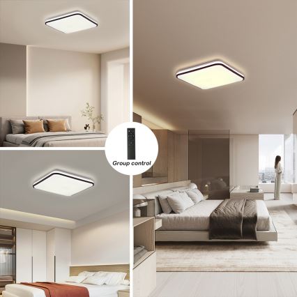 Brilagi - Iluminação de teto LED com regulação SMART LED/28W/230V 3000-6000K 40x40 cm Wi-Fi Tuya + comando