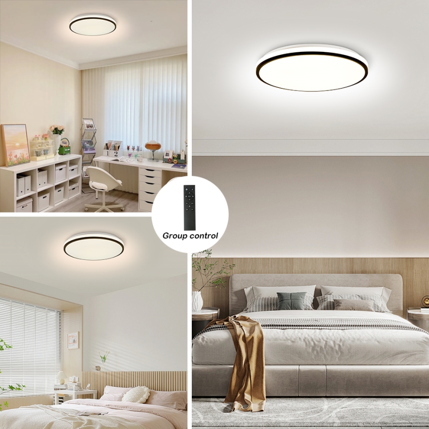 Brilagi - Iluminação de teto LED com regulação SMART LED/36W/230V 3000-6000K diâmetro 45 cm Wi-Fi Tuya + comando