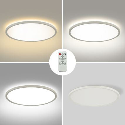 Brilagi - Iluminação de teto LED com regulação ULTRA SLIM LED/24W/230V 2700-6500K diâmetro 42 cm branco + comando