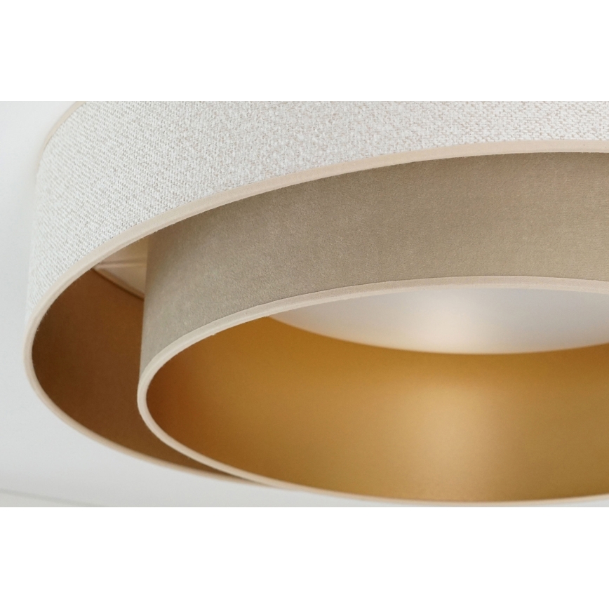 Brilagi - Iluminação de teto LED com regulação VEGAS SHINE LED/24W/230V diâmetro 60 cm 3000/4000/6500K creme/bege + comando