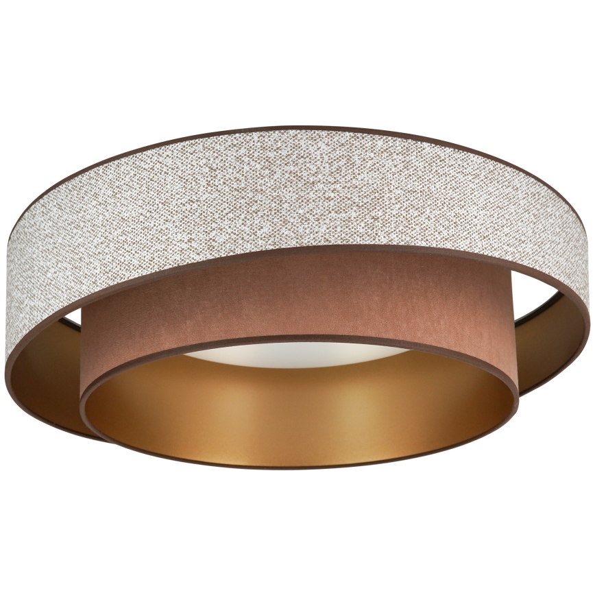Brilagi - Iluminação de teto LED com regulação VEGAS SHINE LED/24W/230V diâmetro 60 cm 3000/4000/6500K castanho + comando