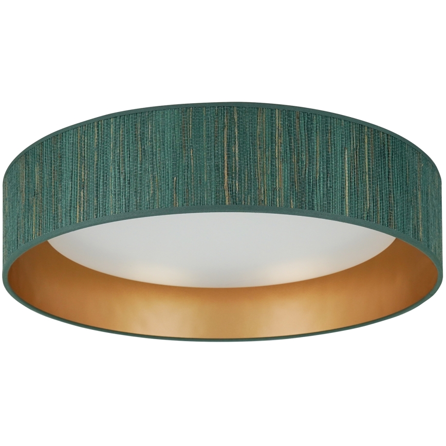 Brilagi - Iluminação de teto LED com regulação VEGAS SHINE LED/24W/230V 3000/4000/6500K palha verde/dourado + comando