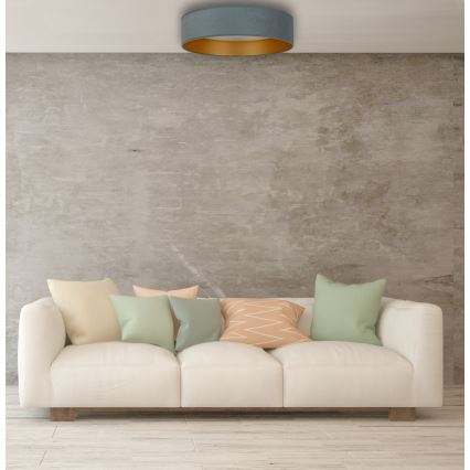 Brilagi - Iluminação de teto LED com regulação VELVET SMART LED/24W/230V d. 45 cm 2700-6500K Wi-Fi Tuya menta/dourado + controlo remoto
