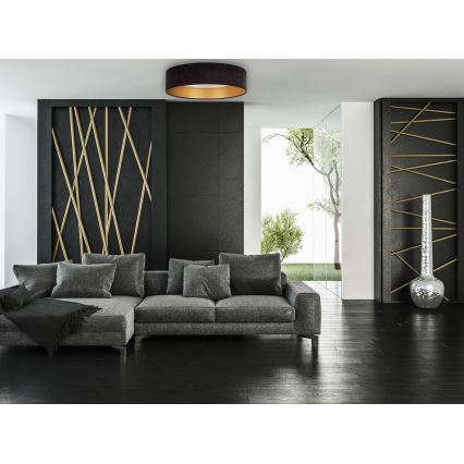 Brilagi - Iluminação de teto LED com regulação VELVET SMART LED/24W/230V d. 45 cm 2700-6500K Wi-Fi Tuya preto/dourado + controlo remoto