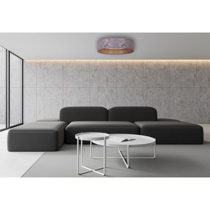 Brilagi - Iluminação de teto LED com regulação VELVET SMART LED/24W/230V d. 45 cm 2700-6500K Wi-Fi Tuya cinzento/dourado + controlo remoto