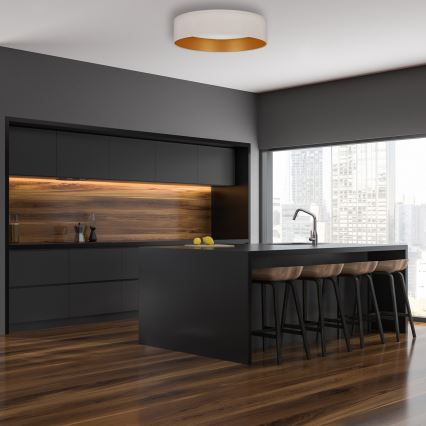 Brilagi - Iluminação de teto LED com regulação VELVET SMART LED/36W/230V d. 55 cm 2700-6500K Wi-Fi Tuya creme/dourado + controlo remoto