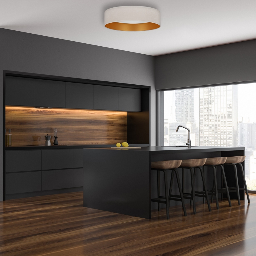 Brilagi - Iluminação de teto LED com regulação VELVET SMART LED/36W/230V d. 55 cm 2700-6500K Wi-Fi Tuya creme/dourado + controlo remoto