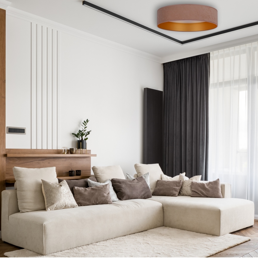 Brilagi - Iluminação de teto LED com regulação VELVET SMART LED/36W/230V d. 55 cm 2700-6500K Wi-Fi Tuya bege/dourado + controlo remoto