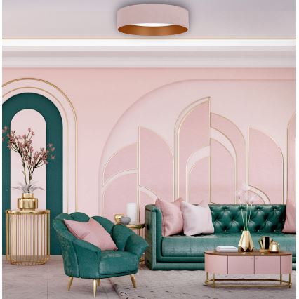 Brilagi - Iluminação de teto LED com regulação VELVET SMART LED/36W/230V d. 55 cm 2700-6500K Wi-Fi Tuya rosa/dourado + controlo remoto
