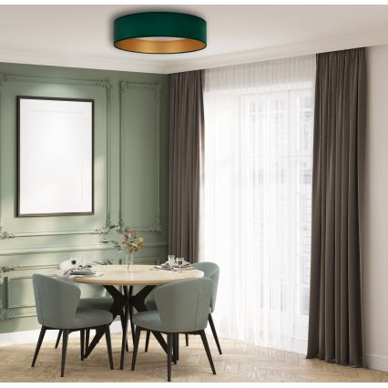 Brilagi - Iluminação de teto LED com regulação VELVET SMART LED/36W/230V d. 55 cm 2700-6500K Wi-Fi Tuya verde/dourado + controlo remoto
