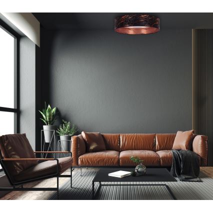 Brilagi - Iluminação de teto LED com regulação VELVET SMART LED/36W/230V d. 55 cm 2700-6500K Wi-Fi Tuya preto/cobre + controlo remoto