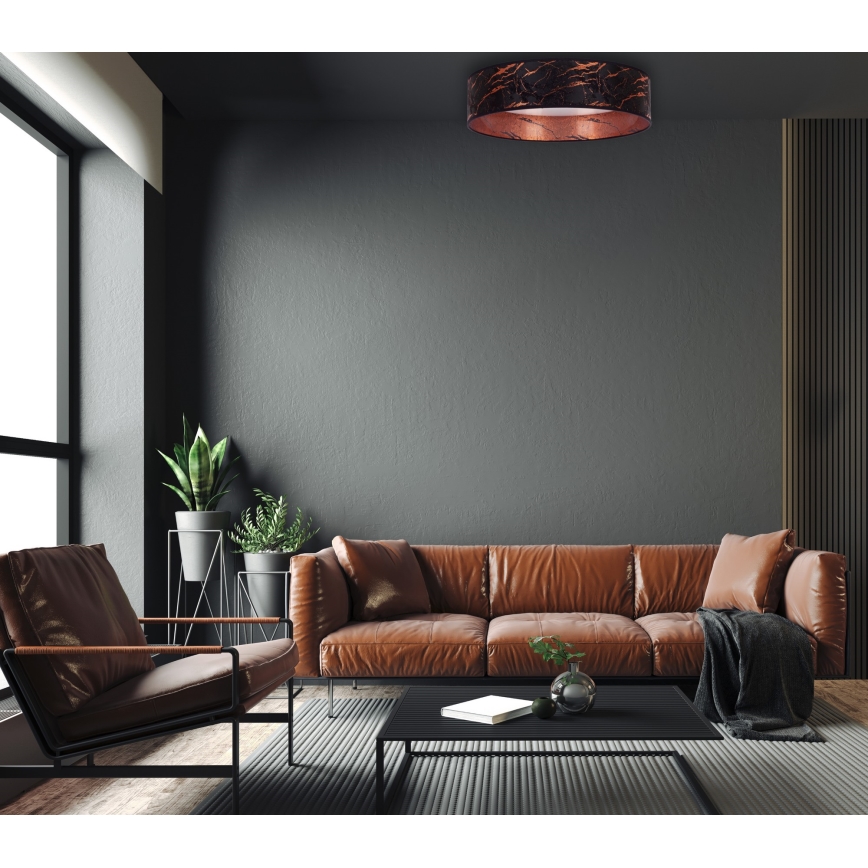 Brilagi - Iluminação de teto LED com regulação VELVET SMART LED/36W/230V d. 55 cm 2700-6500K Wi-Fi Tuya preto/cobre + controlo remoto
