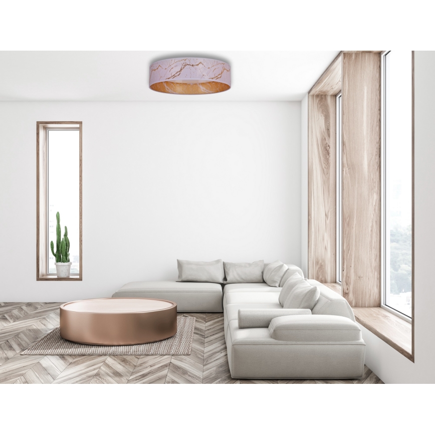 Brilagi - Iluminação de teto LED com regulação VELVET SMART LED/36W/230V d. 55 cm 2700-6500K Wi-Fi Tuya branco/dourado + controlo remoto
