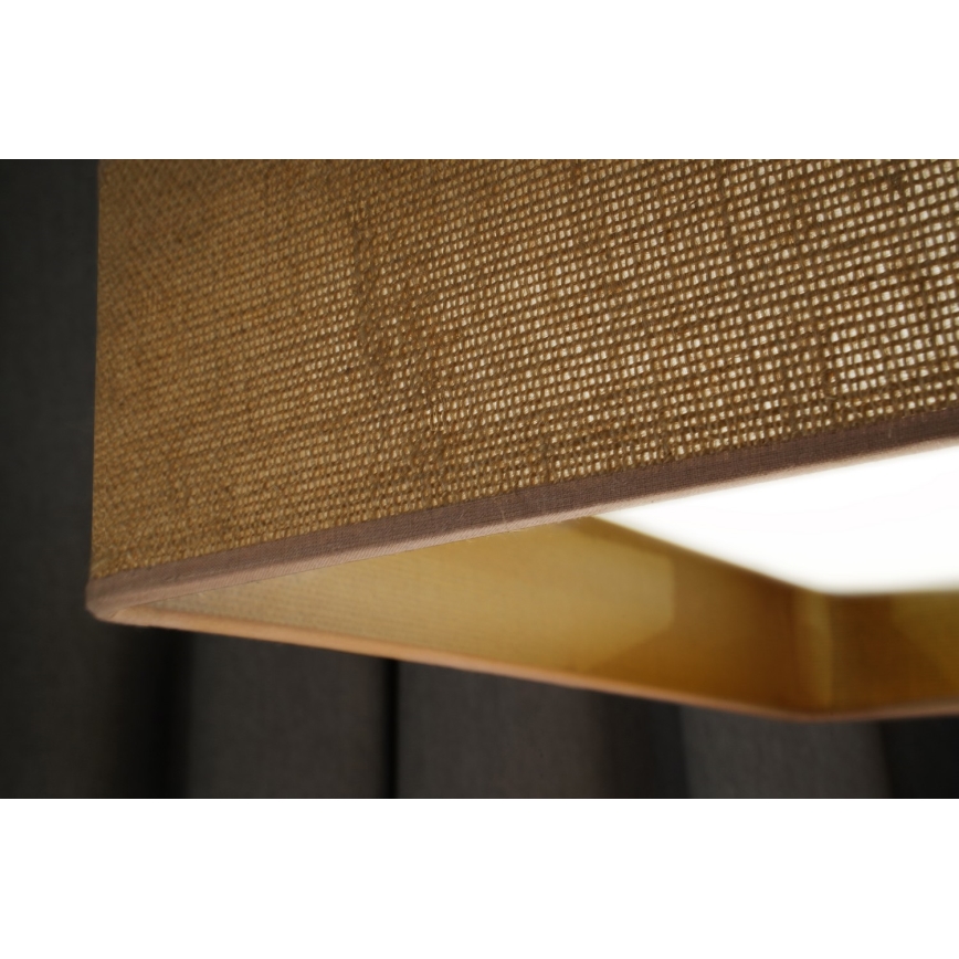 Brilagi - Iluminação de teto LED com regulação VELVET SQUARE LED/24W/230V 3000/4000/6500K + controlo remoto castanho