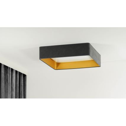 Brilagi - Iluminação de teto LED com regulação VELVET SQUARE LED/24W/230V 3000/4000/6500K + controlo remoto cinzento