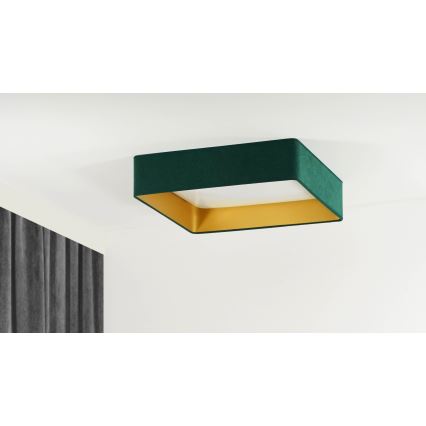Brilagi - Iluminação de teto LED com regulação VELVET SQUARE SMART LED/36W/230V 2700-6500K Wi-Fi Tuya + controlo remoto verde