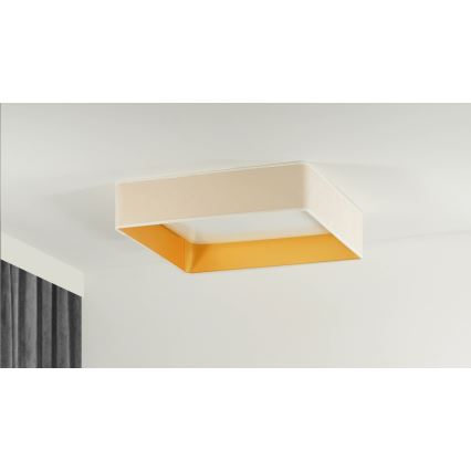 Brilagi - Iluminação de teto LED com regulação VELVET SQUARE SMART LED/36W/230V 2700-6500K Wi-Fi Tuya + controlo remoto creme