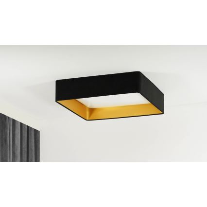 Brilagi - Iluminação de teto LED com regulação VELVET SQUARE SMART LED/36W/230V 2700-6500K Wi-Fi Tuya + controlo remoto preto